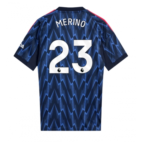 Arsenal Mikel Merino #23 Maglia Gara Trasferta Repliche 2025-26 Maniche Corte Arsenal Mikel Merino #23 Maglia Gara Trasferta Repliche 2025-26 Maniche Corte